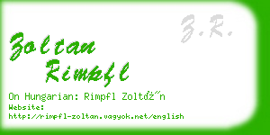 zoltan rimpfl business card